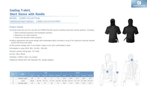 COMPCOOLER Backpack ICE Water Cooling System Hoodie Cooling T-shirt 3.0 L detachable bladder ON/OFF Mode