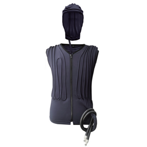 COMPCOOLER Motorcycle Riders Chiller Cooling System 12V DC with Detachable Hoodie V-Neck Vest